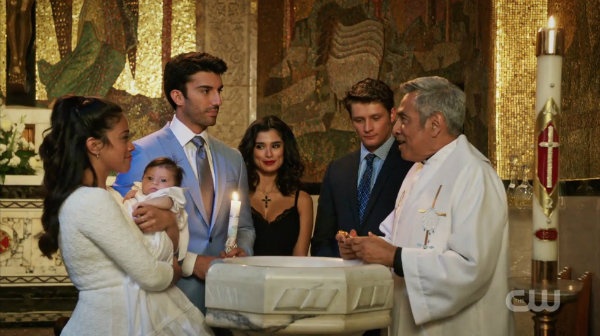 Michael, Rafael, Jane et Line au baptême de Mateo