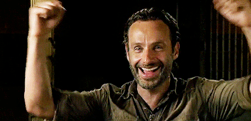 The Walking Dead - S06E16 - Andrew Lincoln (Rick Grimes) est content