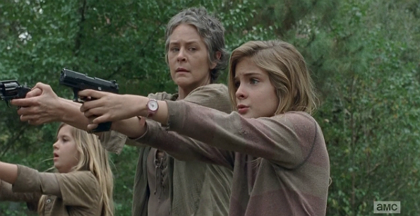 Mika, Carol et Lizzie - The Walking Dead Saison 4