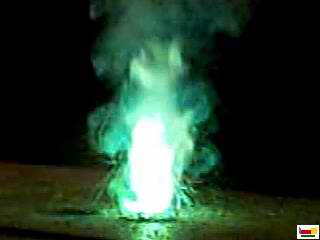 sulfate de baryum pendant la combustion