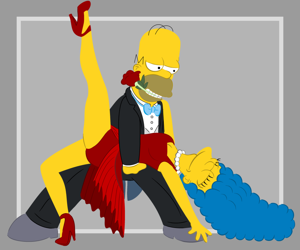 Homer et Marge, dansant le tango