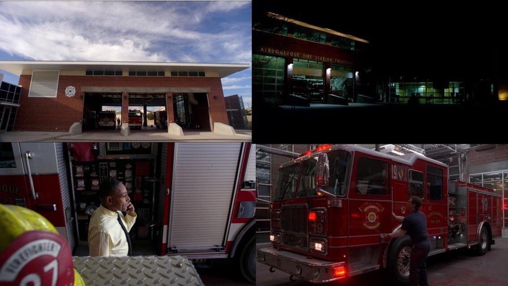 Station de pompier dans Breaking Bad et Better Call Saul