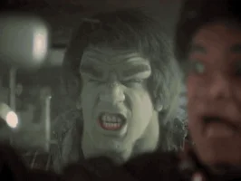 fonz du mois : Hulk très colère puis une sacré tête d'un chauffeur de taxi