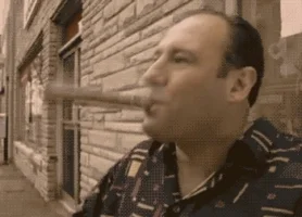 Fonz du mois très favorable : Tony Soprano fume un cigare
