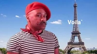 Fonz du mois : un Français typique devant la Tour Eiffel