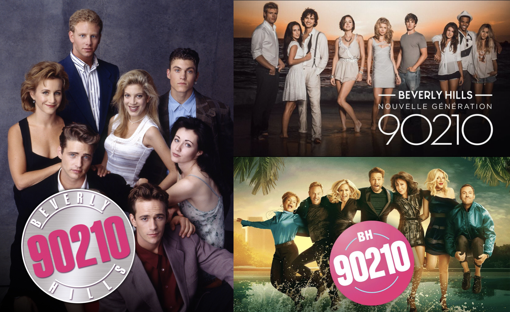 Affiches promotionnelles de Beverly Hills, 90210 et BH90210.