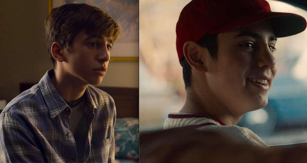 Kevin adolescent à gauche, Jack adolescent à droite.